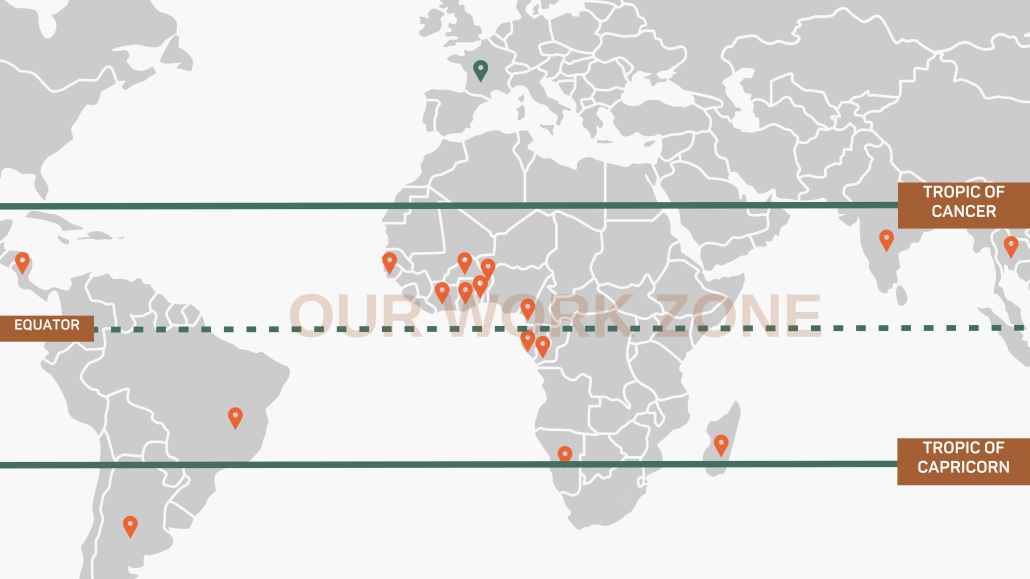 L23° et ses zones d'opérations